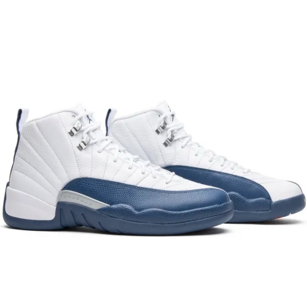 Nike Air Jordan 12 Retro White and French Blue 9